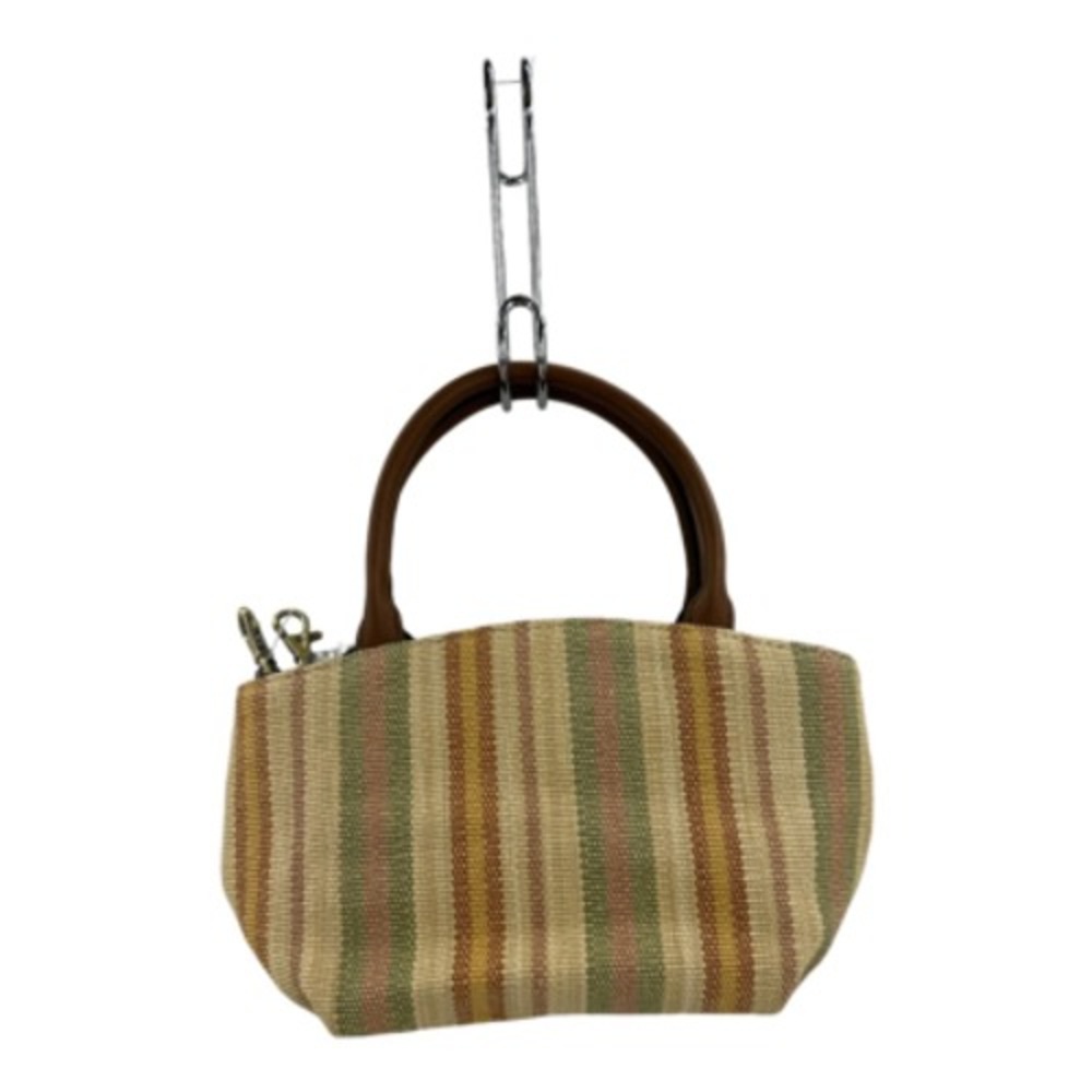 Fossil Satchel Bag Womens Small Multicolor Striped Woven Good Crossbody Strap